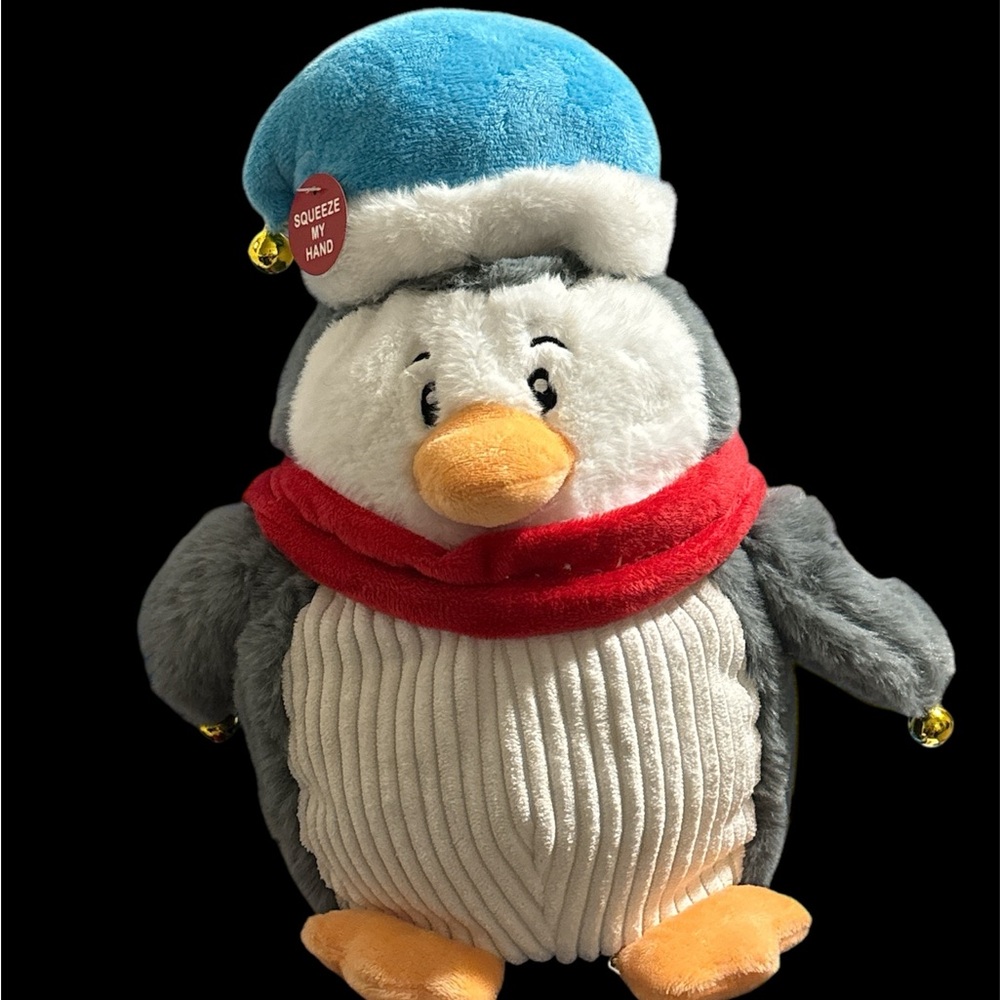 Holiday Penguin Musical Plush Cuddle Barn Working Great